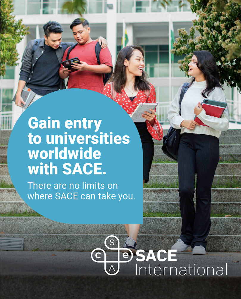 SACE International digital banner 1080x1350 pixels (English language)